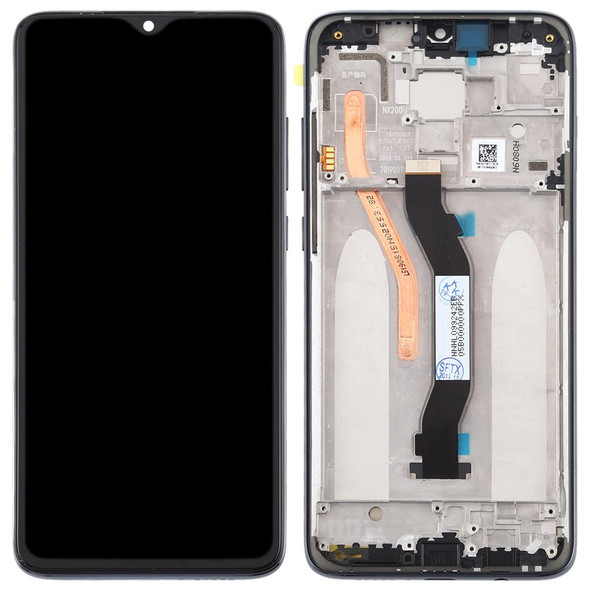 TFT LCD Screen for Xiaomi Redmi Note 8 Pro Digitizer Full Assembly with Frame (Double SIM Card Version)(Black)