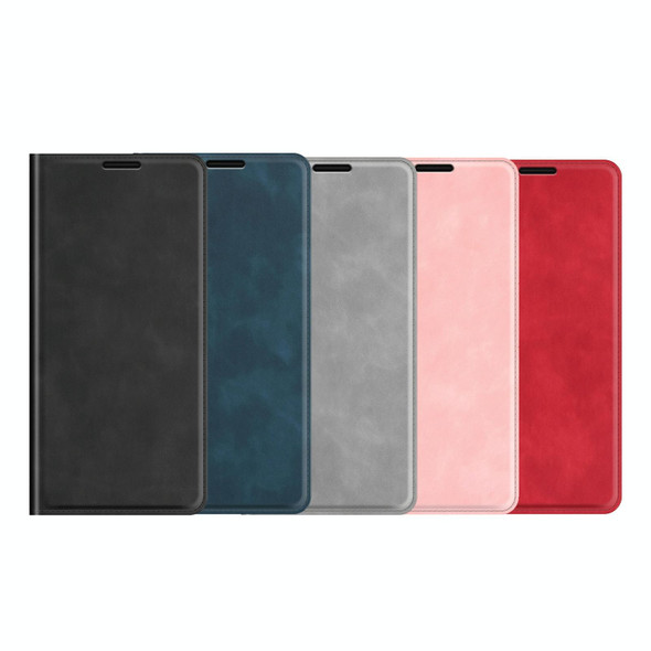 For Xiaomi Redmi Note 10 4G / Note 10S Retro-skin Business Magnetic Suction Leather Case with Holder & Card Slots & Wallet(Black)