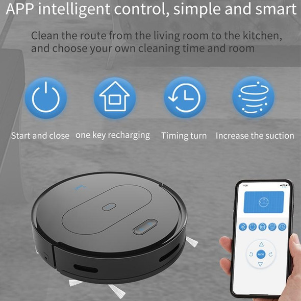 BOWAI OB11 Household Intelligent Remote Control Sweeping Robot (Black)