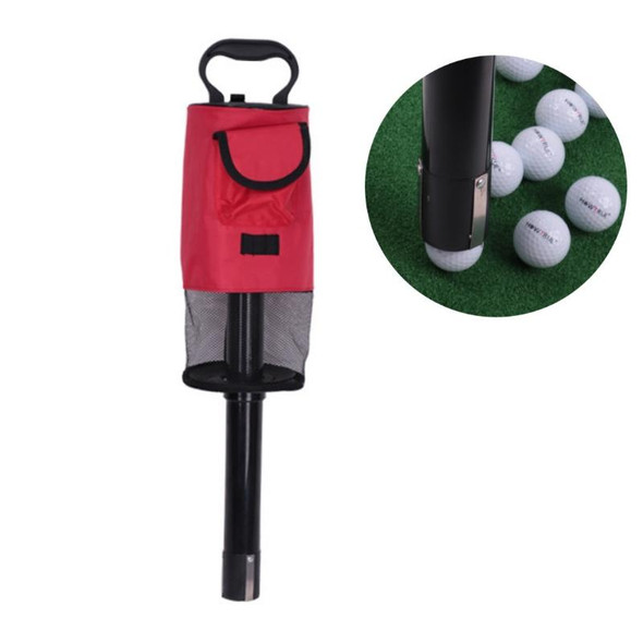HOWTRUE Golf Detachable Standing Ball Picker(Red)