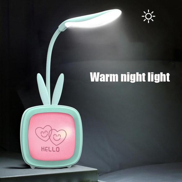 2 PCS Cute Pet USB Table Lamp Energy-Saving Eye Protection LED Bedroom Dormitory Night Light, Random Color Delivery(Cute Bear)