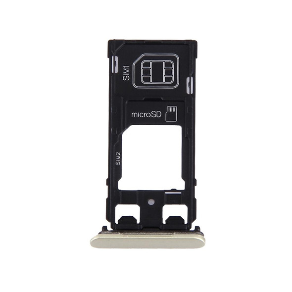 SIM Card Tray + Micro SD / SIM Card Tray + Card Slot Port Dust Plug for Sony Xperia X (Dual SIM Version)