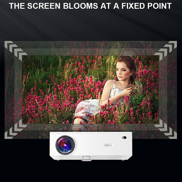 E600S 1920x1080P 400ANSI LCD LED Smart Projector, Same Screen Version, Plug Type:EU Plug