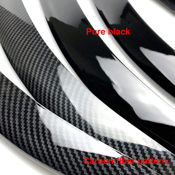 Car Front Wind Knife Decoration Sticker Strip for Mercedes-Benz C Class C180L/C260L/C300L (Carbon Fiber Black)