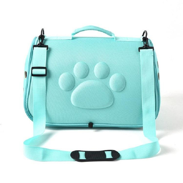 Cats and Dogs Go Out Portable Breathable Foldable EVA Pet Bag, Size:522728cm(Green)