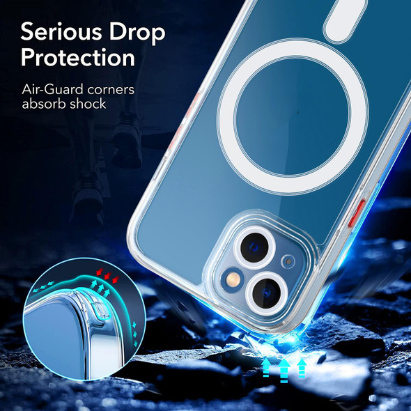 For iPhone 13 Cat-eye TPU + Acrylic Magsafe Phone Case(Blue)