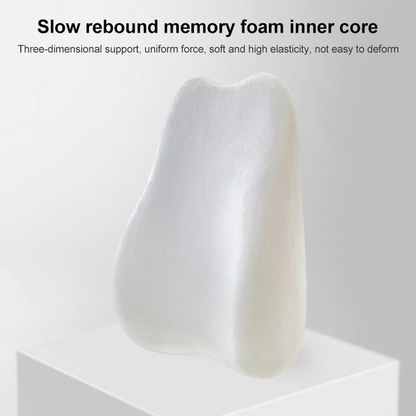 Office Memory Foam Cushion Lumbar Support Cushion(Black)