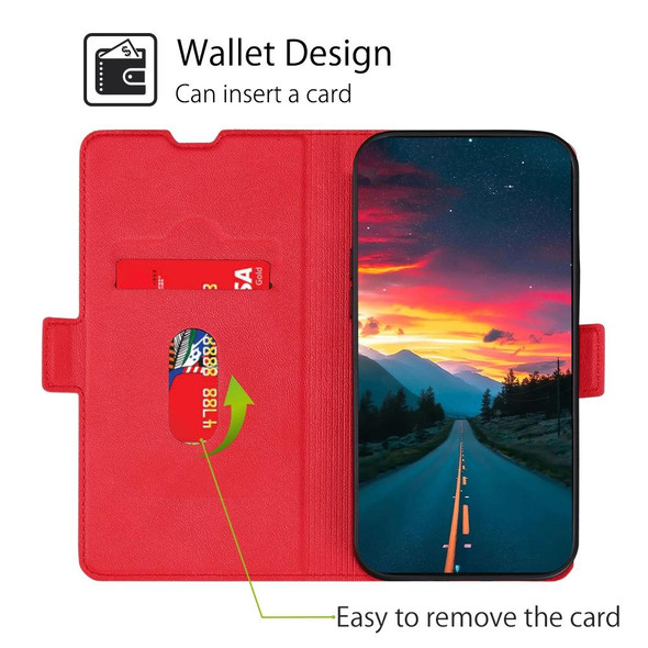 For ZTE Blade 20 Smart  / V 2020 Vita Ultra-thin Voltage Side Buckle Leather Phone Case(Red)