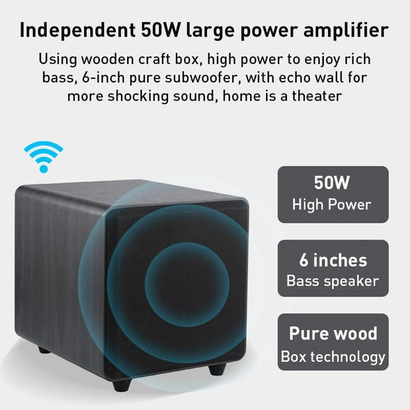 D90 Home Theater Audio Echo Wall Soundbar Subwoofer Bluetooth Audio(Light Grey)