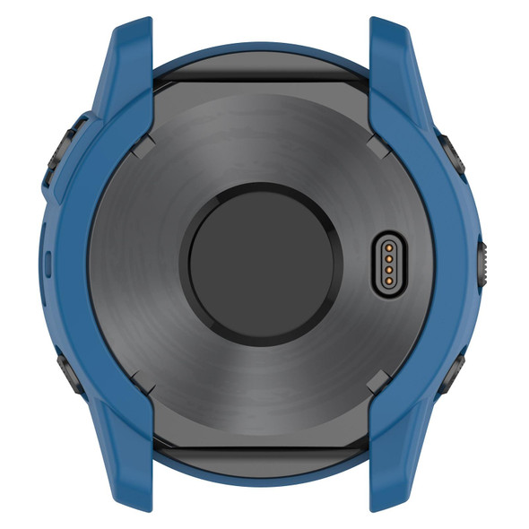 For Garmin Enduro2 / Tactix7 Armor Hollow TPU Watch Case(Dark Blue)