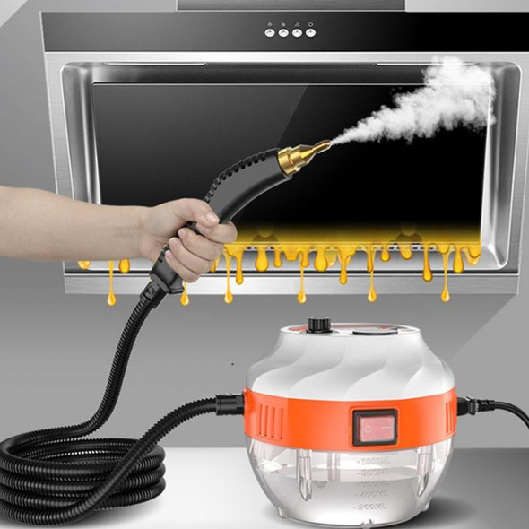 Steam Cleaner High Temperature Sterilization Cleaning Machine with 1L Water Tank 220V EU Plug(Orange)