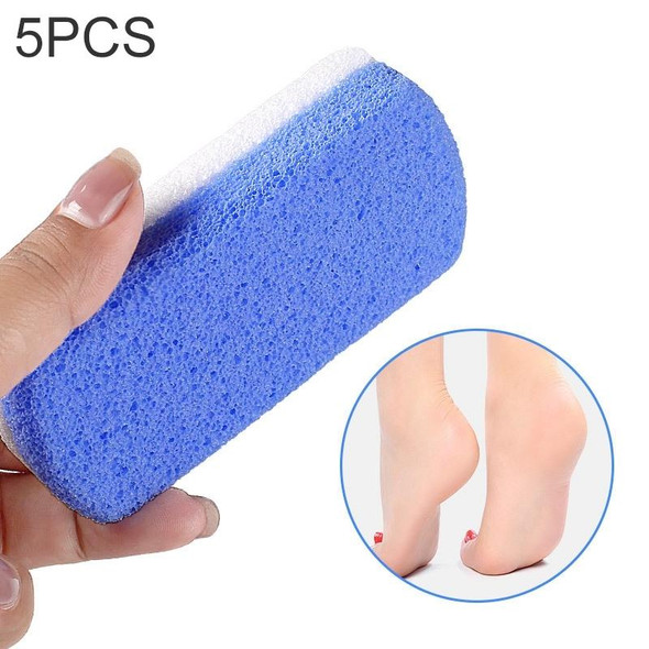 5 PCS 037 Double-color Grindstone Foam Glass Foot Rub, Color Random Delivery