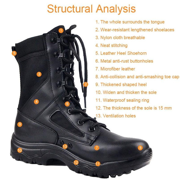 CQB-001 Outdoor Sports Waterproof Breathable Hiking Boots, Spec: Wool Type(43)