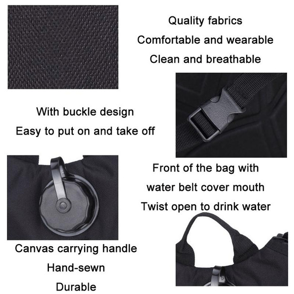 3L Outdoor Cycling Mountaineering Water Bag Duffel Backpack(Khaki)
