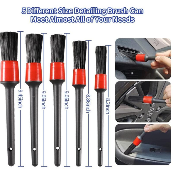 35 PCS / Set Car Wash Water Sprayer Tool Details Clean Brush Air Outlet Brush Set