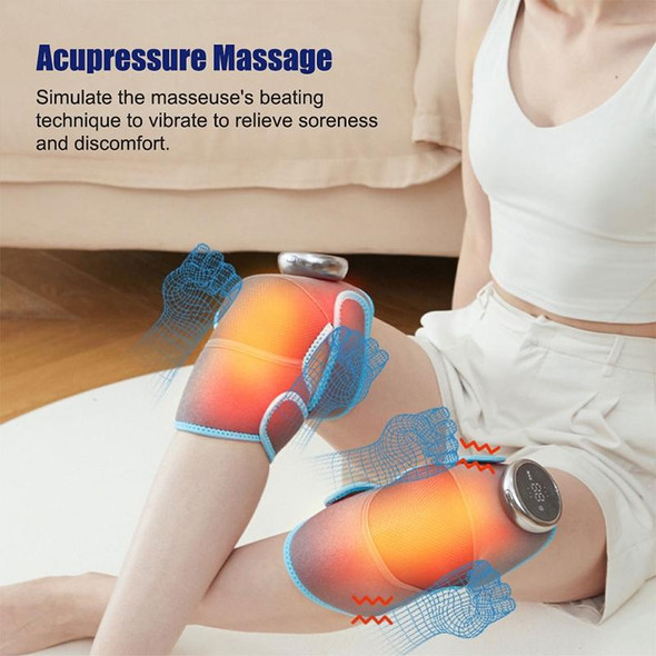 Electric Heating Therapy Knee Warm Knee Pad Brace Massage,Spec: Double Without Vibration
