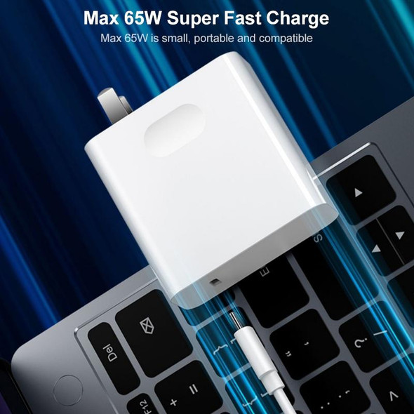 For Huawei MateBook Laptop Fast Charging Cable 65W Dual Type-C Interface Charging Data Cable Length:1.5m