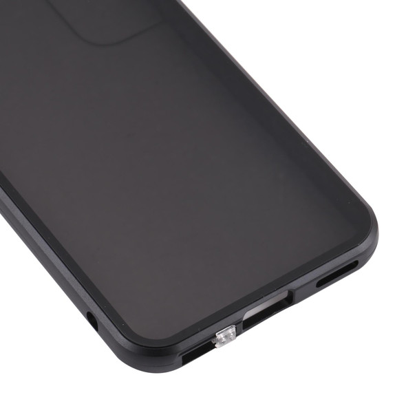 For Samsung Galaxy S22 5G Anti-peeping Magnetic Double-sided Tempered Glass Phone Case(Black)