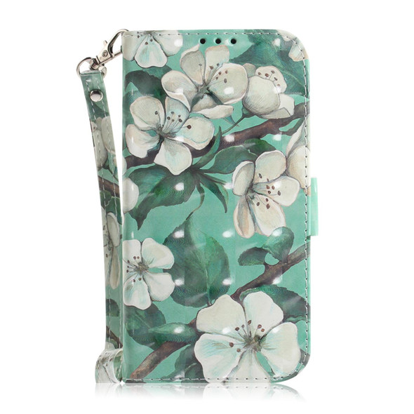 For Tecno Camon 19 Neo 3D Colored Horizontal Flip Leatherette Phone Case(Watercolor Flower)