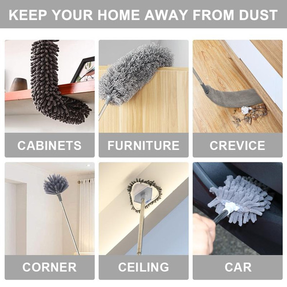 Ordinary Model 2.5m/100inch Dust Cleaner Sofa Extendable Duster Removal Household Cleaning tools