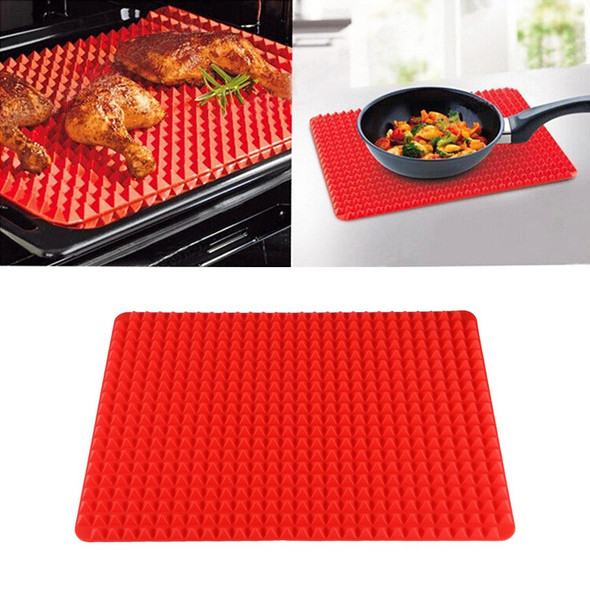 Multi-function Silicone Barbecue Pad / Food Pad(Red)