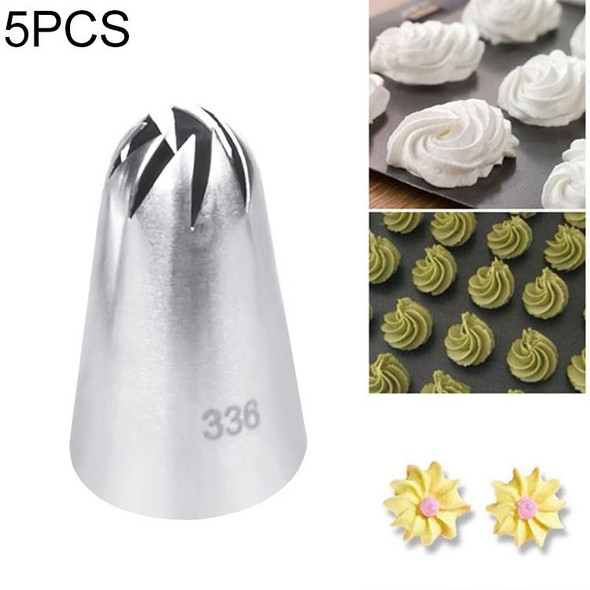 5 PCS Large Size Icing Piping Shape Nozzle Cake Cream Decoration Head Bakery Pastry Tips Stainless Steel Decorating Tool Bakeware