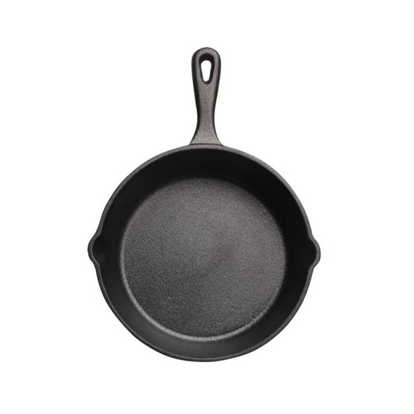 Cast Iron Non Stick Frying Pan Cooking Pot, Sheet Size:25cm