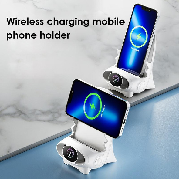 15W Chair Wireless Charger Aromatherapy Phone Stand,Spec: Magnetic Suction White