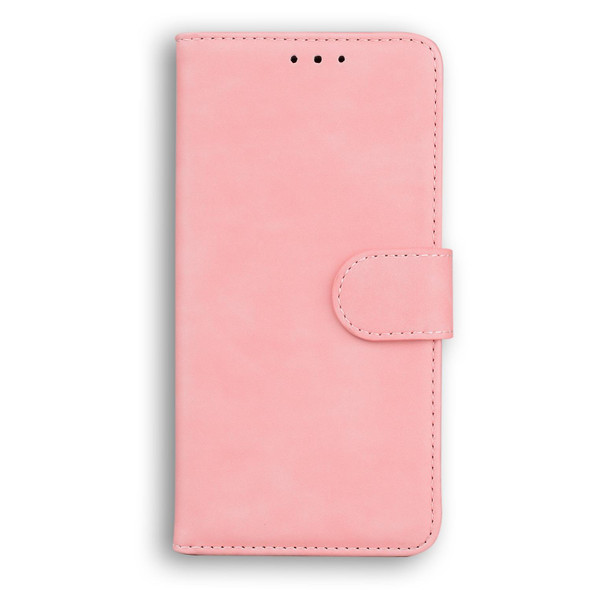 For Tecno Camon 19 Neo Skin Feel Pure Color Flip Leatherette Phone Case(Pink)