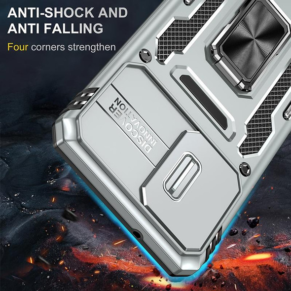 For Samsung Galaxy S20+ Armor PC + TPU Camera Shield Phone Case(Grey)