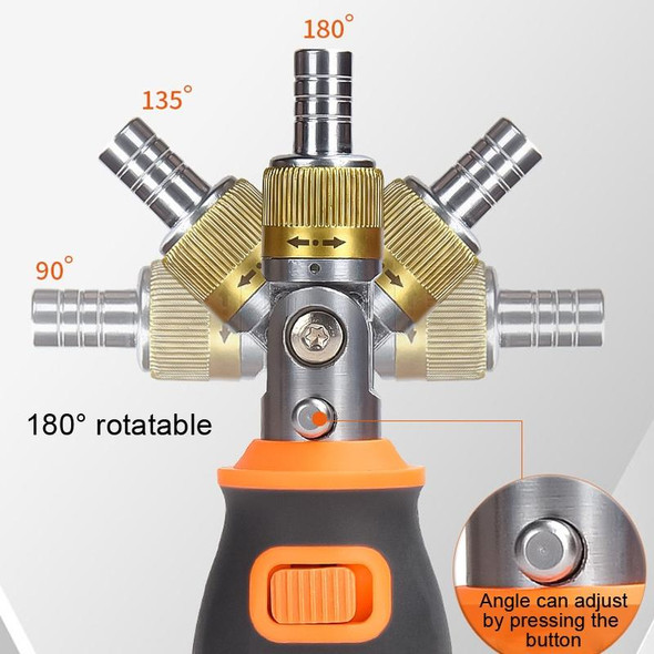 2050E 8 In 1 Portable Multifunctional S2 Batch Head Two-way Ratchet Screwdriver Set(Gray)