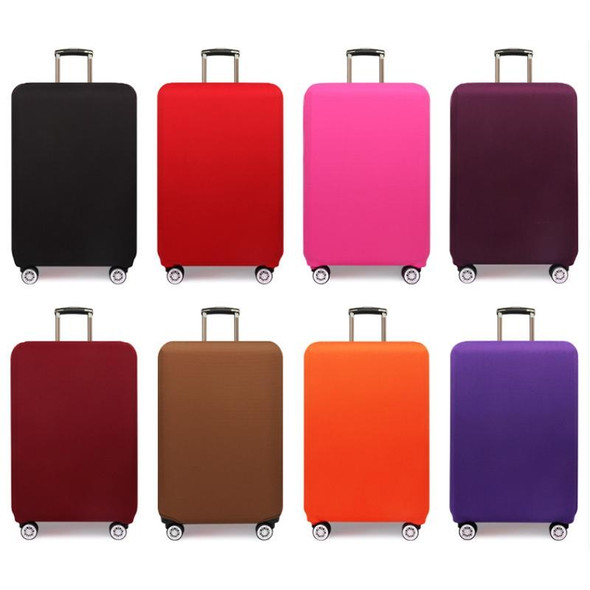 Thickened Wear-resistant Stretch Luggage Dust-proof Protective Cover, Size: S(Wine Red)