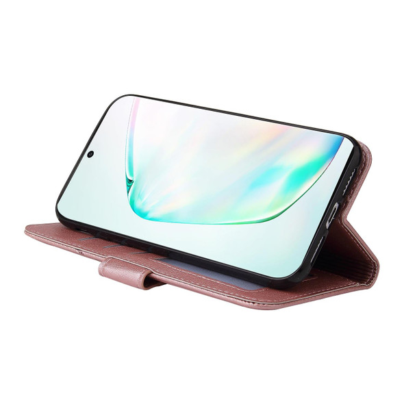 For Samsung Galaxy Note10+ GQUTROBE Right Angle Leatherette Phone Case(Rose Gold)