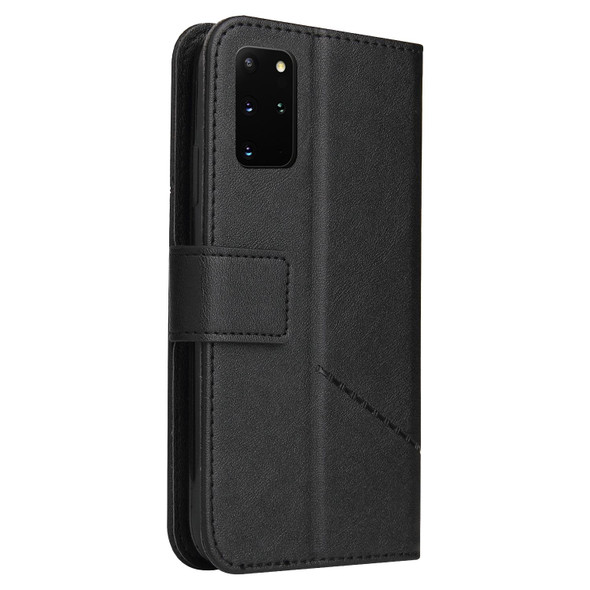 For Samsung Galaxy A52 5G GQUTROBE Right Angle Leatherette Phone Case(Black)
