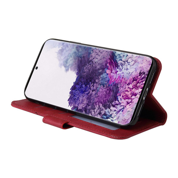 For Samsung Galaxy A72 5G GQUTROBE Right Angle Leatherette Phone Case(Red)