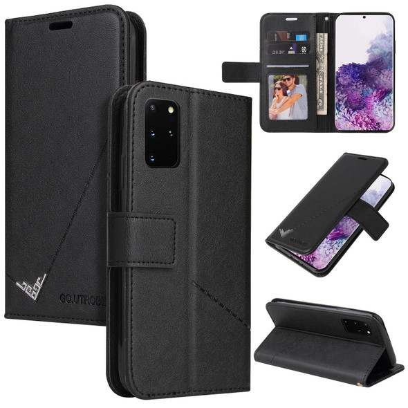 For Samsung Galaxy A72 5G GQUTROBE Right Angle Leatherette Phone Case(Black)