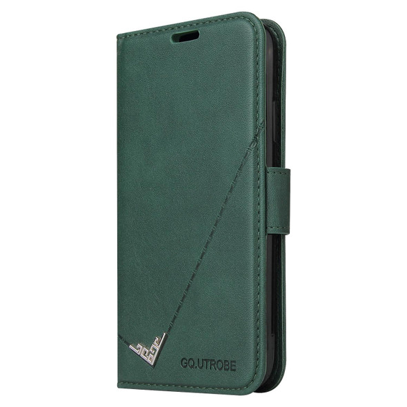 For Samsung Galaxy S20 GQUTROBE Right Angle Leatherette Phone Case(Green)