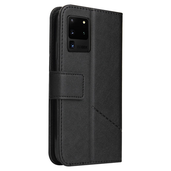 For Samsung Galaxy Note20 Ultra GQUTROBE Right Angle Leatherette Phone Case(Black)