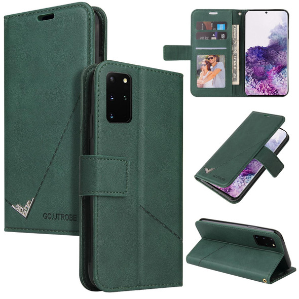 For Samsung Galaxy A52 5G GQUTROBE Right Angle Leatherette Phone Case(Green)