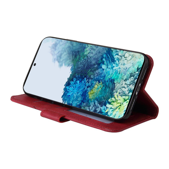 For Samsung Galaxy S20 GQUTROBE Right Angle Leatherette Phone Case(Red)