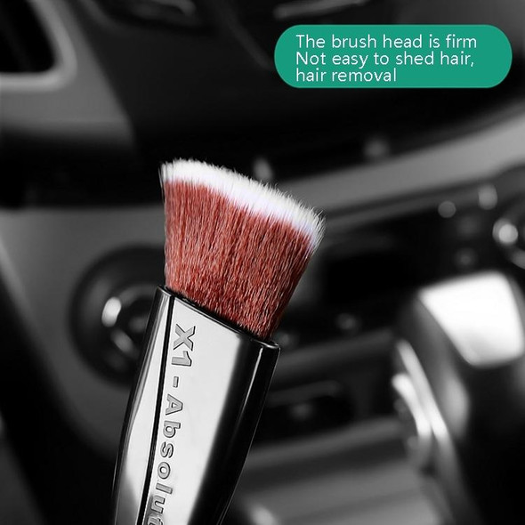 2 PCS Car Air-Conditioned Air Outlet Cleaning Brush Car Interior Cleaning Tool Dust  Soft Hair Brush (Green)