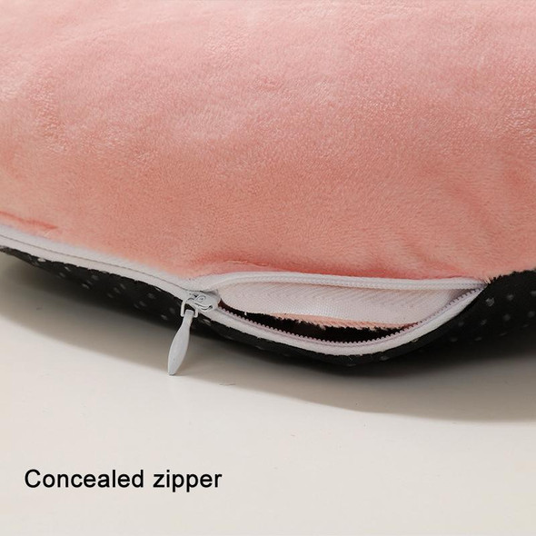 USB Heating Foot Warmer Comfortable Plush Foot Warmer(Pink)
