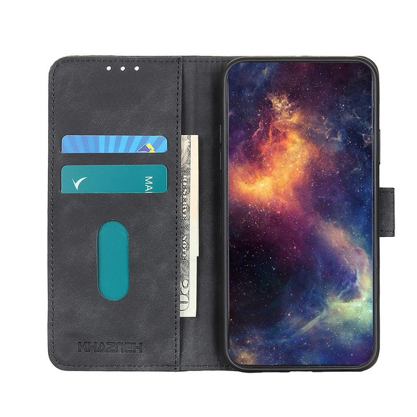 For vivo V25 Pro/S15 Pro KHAZNEH Retro Texture Horizontal Flip Leather Phone Case(Black)