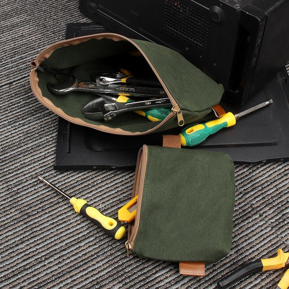 17 x 11.5 x 4cm Electrician Repair Hardware Tool Carrying Bag (Khaki)