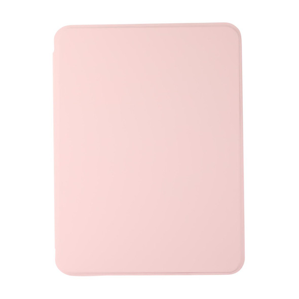 For iPad mini 6 Acrylic Rotatable Holder Tablet Leatherette Case(Pink)