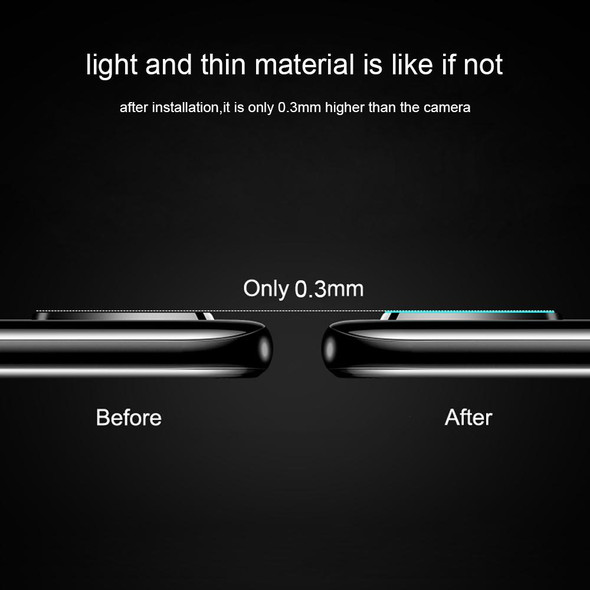 0.3mm 2.5D Transparent Rear Camera Lens Protector Tempered Glass Film for Sony Xperia 10