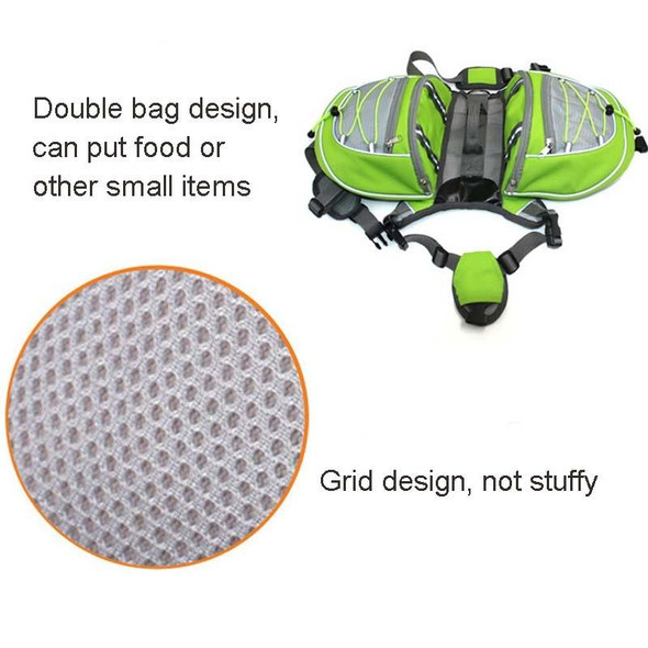 Self-Portable Backpack For Dogs Out Of The Backpack Breathable Mesh Pet Bag, Specification: M(Green)