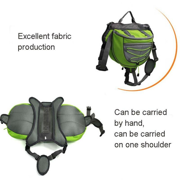 Self-Portable Backpack For Dogs Out Of The Backpack Breathable Mesh Pet Bag, Specification: L(Green)