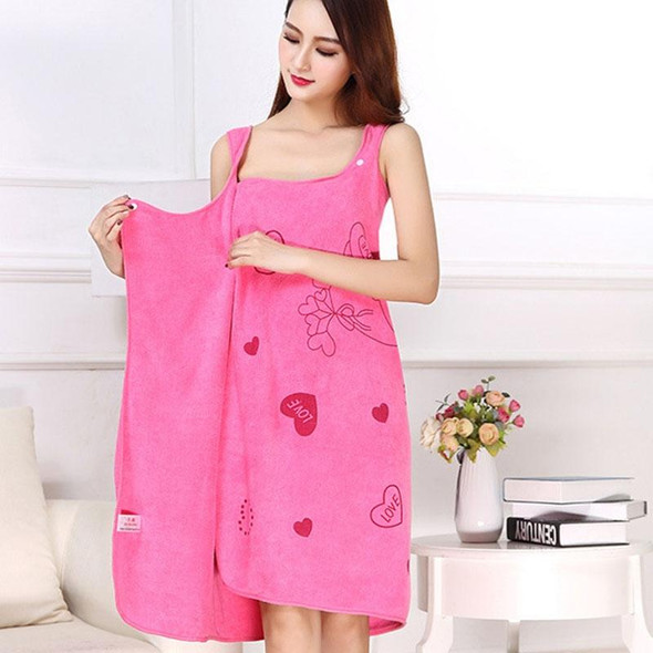 Bath Towels Fashion Lady Wearable Fast Drying Magic Bath Towel Beach Spa Bathrobes Bath Skirt(pink)