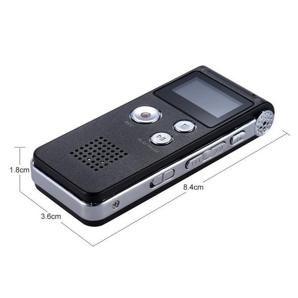 SK-012 4GB USB Dictaphone Digital Audio Voice Recorder with WAV MP3 Player VAR Function(Grey)